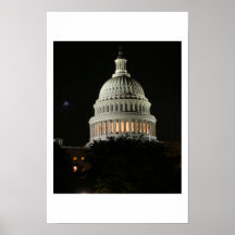 Bâtiment capitale des USA Poster