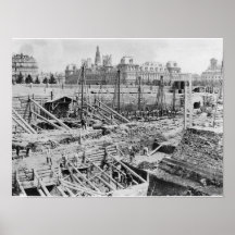 Bâtiment du l'Hôtel-Dieu, Paris, c.1866 Affiches