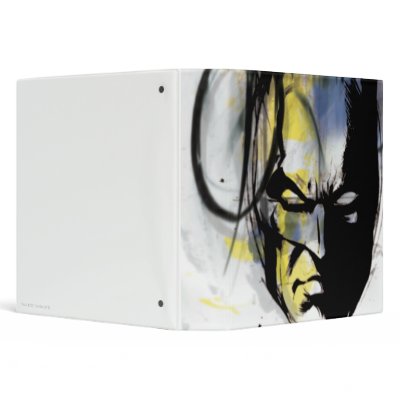 Batman Airbrush Portrait 3 Ring Binder by batman