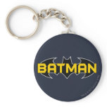 Batman Black and Yellow Logo Keychain