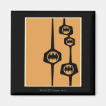 Batman Black Orange Frame Magnets