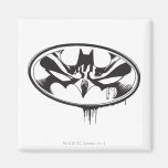 Batman Drip Logo Refrigerator Magnet