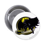 Batman et logo de cercle boutons publicitaires