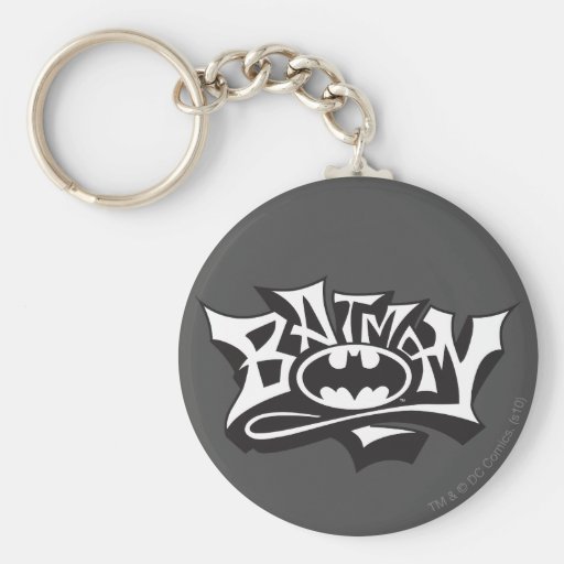 Batman Graffiti Name Keychains