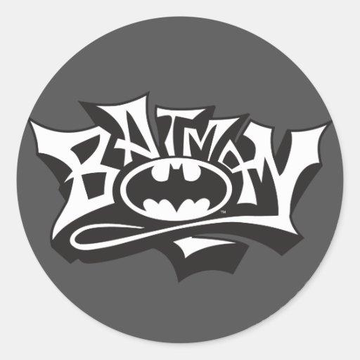 Batman Graffiti Name Sticker