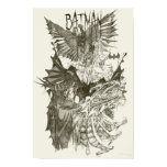 Batman Graphic Novel Pencil Sketch Poster