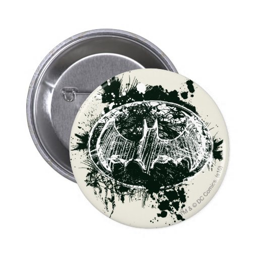 Batman Grunge Splatter Sketch Buttons