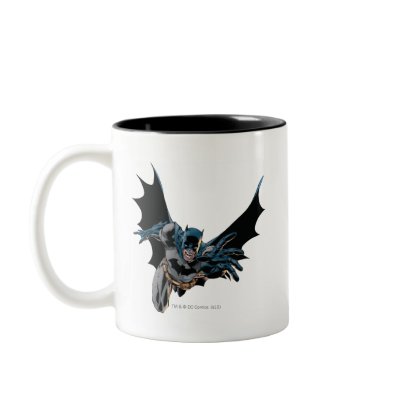Batman Jumping Forward, Yell Coffee Mug by batman