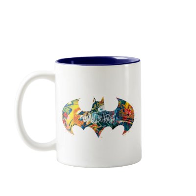 Batman Logo Neon/80s Graffiti Mug by batman