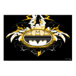 Batman Logo with Cars Poster