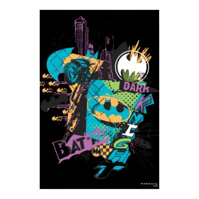 Batman Neon The Dark Knight Collage Poster by batman