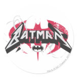 Batman Red and Black Logos Stickers