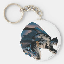 Batman sautant la vue de côté porte-clefs