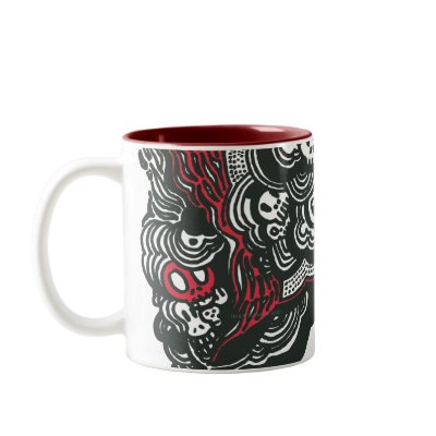 Batman Skulls/Ink Doodle Mug by batman
