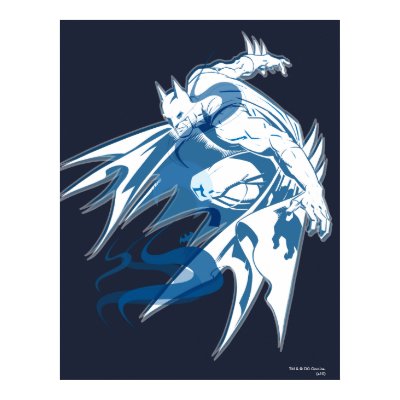 Batman Water Tonal Collage Print by batman