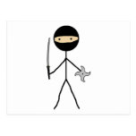 Bâton Ninja Cartes Postales