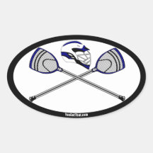 Bâtons et casque de gardien de but de lacrosse de  autocollants