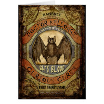 Bats Blood Greeting Cards