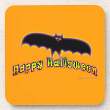 BATS FOR HALLOWEEN CORK COASTERS