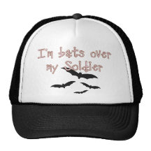 Bats over my Soldier Trucker Hats