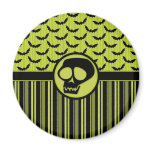 Bats Skulls Stripes Magnets
