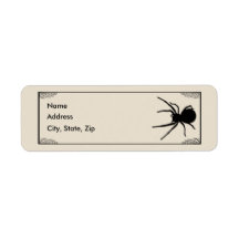 Bats & Spider Address Labels Template