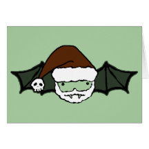 Batte de Père Noël de vampire Carte