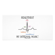 Battement de coeur ma musique interne (battement d photocarte personnalisée