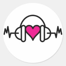 Battements d'autocollant d'amour