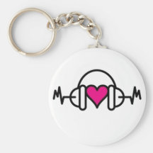 Battements de l'amour Keychain Porte-clés