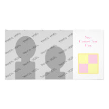 Battenburg Cake. Pink and Yellow. Photo Card