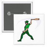 Batter Swing Pinback Buttons