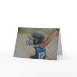 "Batter UP" Art Reproduction Greeting Card