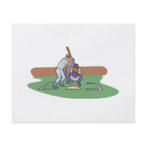 batter up waiting for pitch baseball design custom flyer