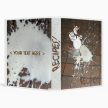 Battered Chicken Recipe Book Vinyl Binder