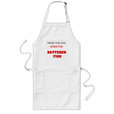 battered fish apron by lotzostuff