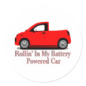 Battery Car stickers