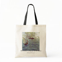 Battle Between The Kearsarge "And The" Alabama "" Tote Bag
