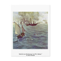 Battle Between The Kearsarge "And The" Alabama "" Postcard