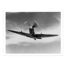 Battle of Britain & The Blitz: #46 Spitfire Postcard