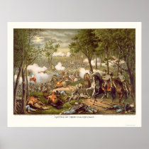Battle of Chancellorsville by Kurz & Allison 1863 Posters