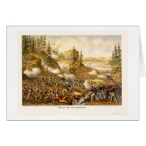 Battle of Chattanooga by Kurz and Allison 1863 Greeting Card