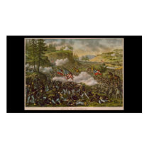 Battle of Chickamauga, published circa 1890 Business Card Template