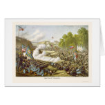 Battle of Corinth by Kurz and Allison 1862 Card