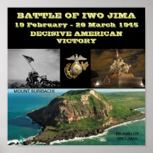 BATTLE OF IWO JIMA POSTER