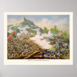 Battle of Kenesaw Mountain by Kurz & Allison 1864 Poster