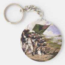 Battle of Long Island by Domenick D'Andrea Key Chain