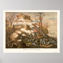 Battle of Lookout Mountain by Kurz & Allison 1863 Posters