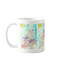 Battle of Shiloh map cup Coffee Mug