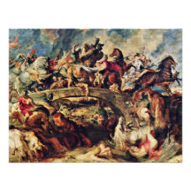 Battle Of The Amazons By Rubens Peter Paul Personalized Announcements